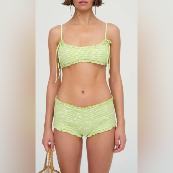 For Love And Lemons Lime Green Bikini Set - Picture 2 of 10